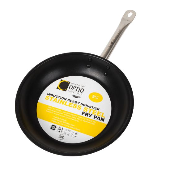 Picture of Vollrath Optio Stainless-Steel Fry Pan, Black