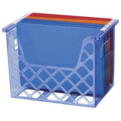 Picture of Officemate Blue Glacier Desktop File Organizer, 10 3/4in x 12 1/2in x 8 5/8in, Blue