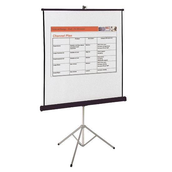 Picture of Quartet Portable Tripod Projection Screen, 70in x 70in