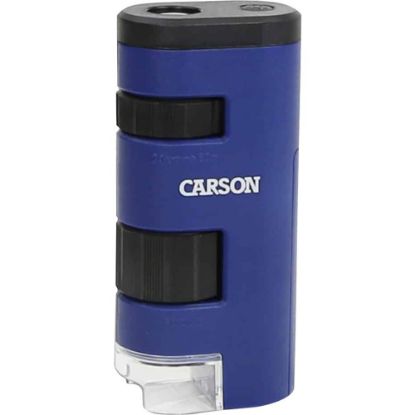 Picture of Carson PocketMicro 20x-60x LED Lighted Zoom Field Microscope with Aspheric Lens System - 20x to 60x - LED Illumination - Lightweight