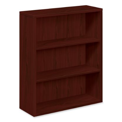 Picture of HON 10500 43inH 3-Shelf Bookcase With Fixed Shelves, Mahogany