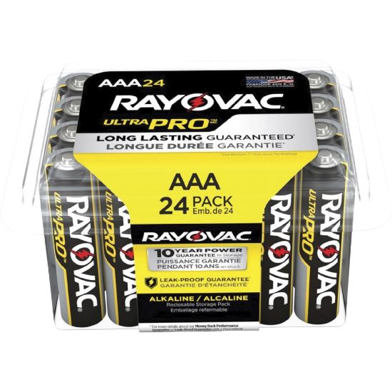 Picture of Rayovac Ultra Pro Alka AAA24 Batteries Storage Pak - For Multipurpose - AAA - 288 / Carton