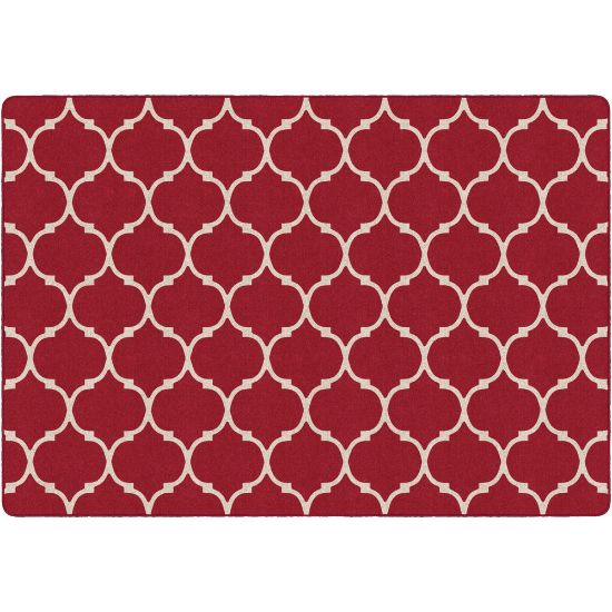 Picture of Flagship Carpets Moroccan Trellis Rectangular Rug, 100in x 144in, Red