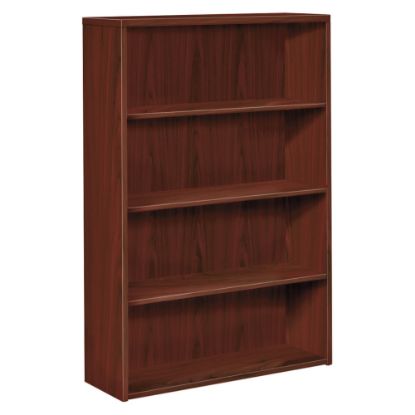 Picture of HON 10500 58inH 4-Shelf Bookcase, Mahogany