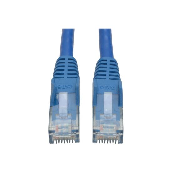 Picture of Tripp Lite Cat6 Gigabit Snagless Molded (UTP) Ethernet Cable (RJ45 M/M) PoE Blue 5 ft. (1.52 m) 50-Piece Bulk Pack - 5 ft Category 6 Network Cable for Network Device - First End: 1 x RJ-45 Network - Male - Second End: 1 x RJ-45 Network - Male