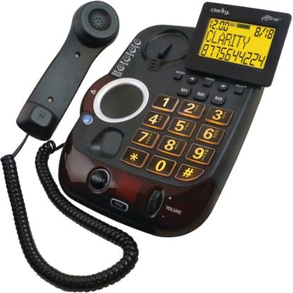 Picture of Clarity AltoPlus Standard Phone - Black - Corded - Corded - 1 x Phone Line - Speakerphone - Hearing Aid Compatible