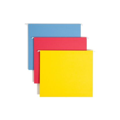 Picture of Smead Premium Box-Bottom Hanging File Folders, 2in Expansion, Letter Size, Assorted Colors, Box Of 25 Folders