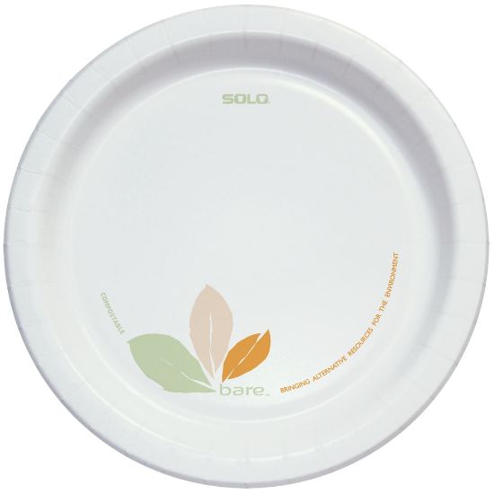 Picture of Solo Cup Bare Heavyweight Paper Plates Perfect Pak, 8-1/2in, Case Of 250 Plates