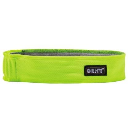 Picture of Ergodyne Chill-Its 6605 High-Performance Headbands, Lime, Pack Of 6 Headbands