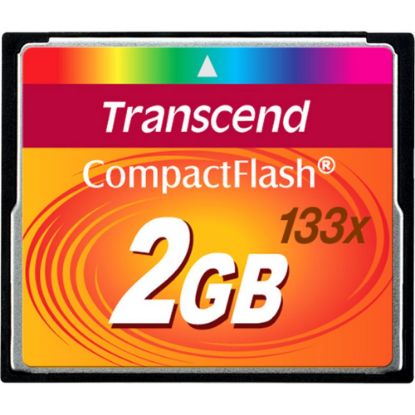 Picture of Transcend 2GB CompactFlash Card (133x) - 2 GB