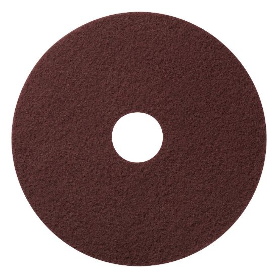 Picture of Americo Maroon X Heavy-Duty Floor Restoration Pads, 20in, Maroon, 5 Pads Per Box, Set Of 2 Boxes