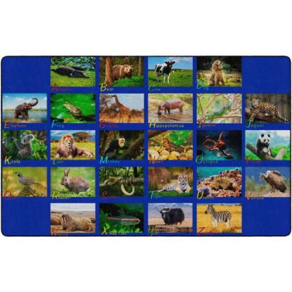 Picture of Flagship Carpets Alphabet Animals Area Rug, 7ft6inH x 12ftW