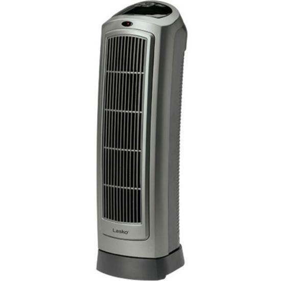 Picture of Lasko 1500 Watts Electric Ceramic Oscillating Tower Heater, 2 Heat Settings, 23inH x 7.25inW x 8.5inD