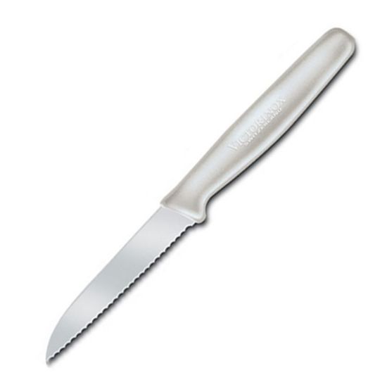 Picture of Victorinox Serrated Sheeps Foot Paring Knife, 3-1/4in, White