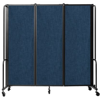 Picture of National Public Seating Room Divider, 3-Section, 72inH x 27inW x 72inD, Blue