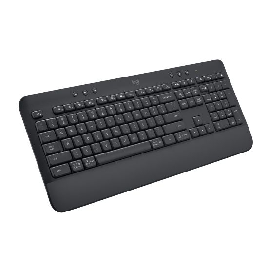 Picture of Logitech Signature K650 (Graphite) - Wireless Connectivity - Bluetooth/RF - 32.81 ft - ChromeOS - PC, Mac - AA Battery Size Supported - Graphite