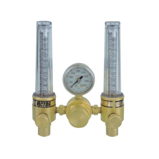 Picture of DFM Dual Flowmeter Regulators, Argon; Helium, CGA 580, 3,000 psig inlet