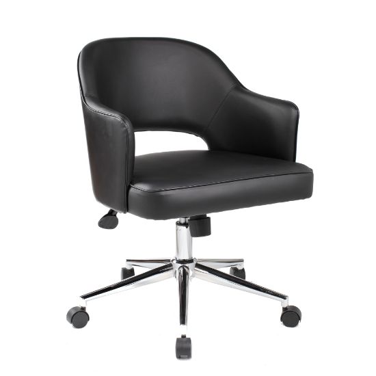 Picture of Boss Office Products Mid-Back Task Chair, Black/Chrome