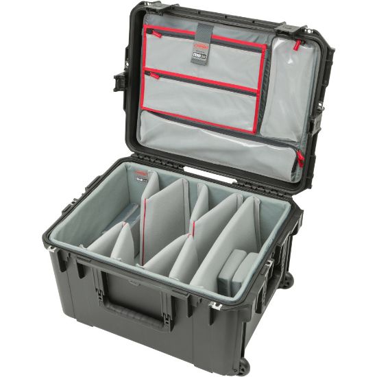 Picture of SKB Cases iSeries Protective Case With Padded Dividers And Wheels, 12-3/8in x 21in x 16in, Gray