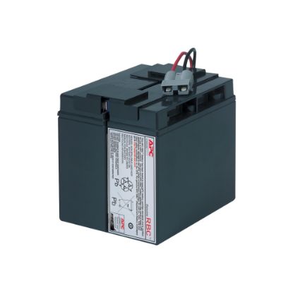 Picture of APC Replacement Battery Cartridge #7 - UPS battery - 1 x battery - lead acid - black - for P/N: SMT1500C, SMT1500I-AR, SMT1500IC, SMT1500NC, SMT1500TW, SUA1500ICH-45, SUA1500-TW