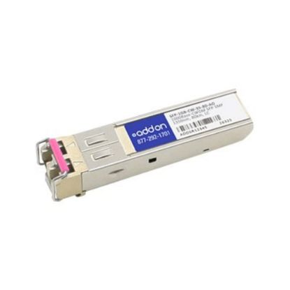 Picture of AddOn - SFP (mini-GBIC) transceiver module - GigE - 1000Base-CWDM - LC single-mode - up to 49.7 miles - 1350 nm - TAA Compliant