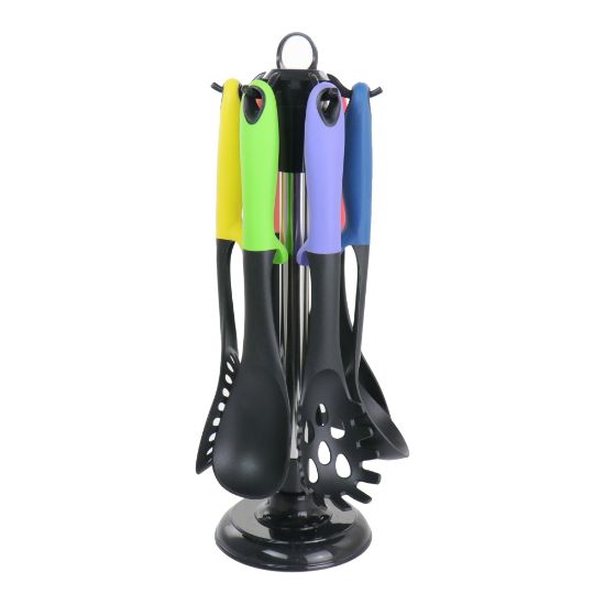 Picture of MegaChef Nylon Cooking Utensils, Assorted, Set Of 7 Utensils