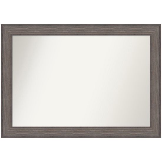 Picture of Amanti Art Non-Beveled Rectangle Framed Bathroom Wall Mirror, 29in x 41in, Country Barnwood