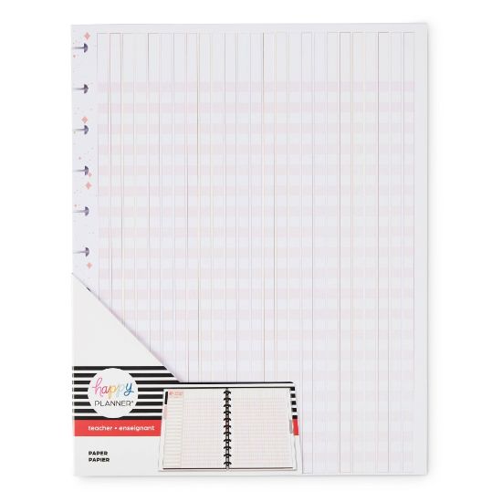 Picture of Happy Planner Big Filler Paper, 8-1/2in x 11in, 40 Sheets, Feeling Groovy Checklist