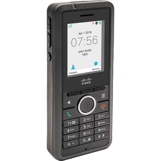 Picture of Cisco 6825 IP Phone - Cordless - Cordless - DECT, Bluetooth - Wall Mountable - 1 x Handset Included - VoIP - 1 x Network (RJ-45) - PoE Ports