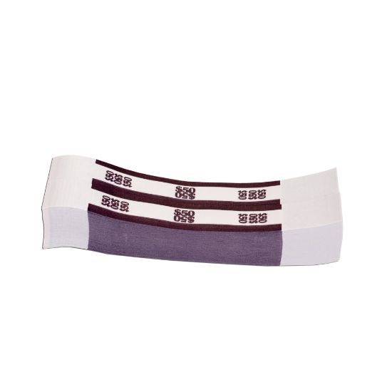 Picture of Currency Straps, Deep Purple, $50.00, Pack Of 1,000