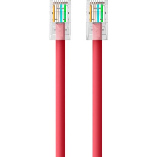 Picture of Belkin Cat5e Patch Cable - RJ-45 Male Network - RJ-45 Male Network - 25ft - Red