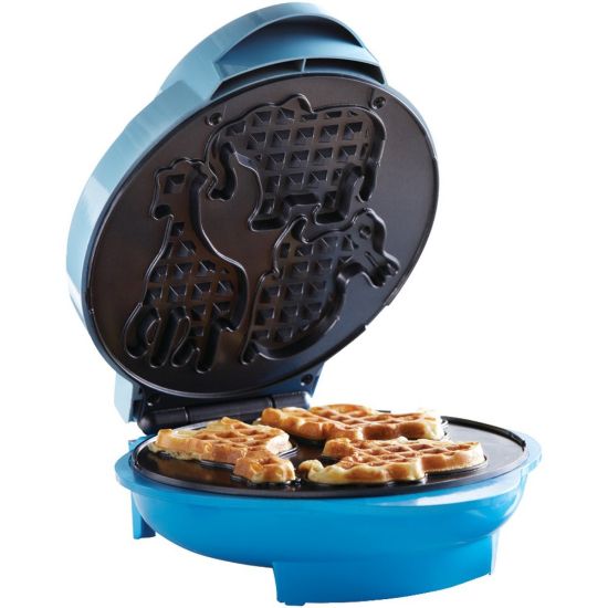 Picture of Brentwood Animal Shape Waffle Maker, Blue