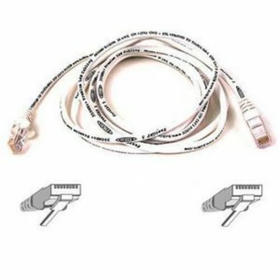 Picture of Belkin Cat5e Patch Cable - RJ-45 Male Network - RJ-45 Male Network - 10ft - White