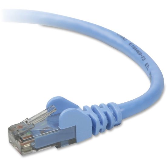 Picture of Belkin 5ft Cat6 Premium Snagless Patch Cable RJ45 M/M Blue - patch cable - ethernet - 5 ft - blue - RJ-45 Male Network - RJ-45 Male Network - 5ft - Blue