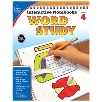 Picture of Carson-Dellosa Interactive Notebooks Word Study Books, Grade 4