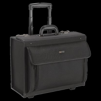 Picture of Solo New York Rolling Laptop Computer Catalog Case, 13.8in x 18in x 8.3in, Black