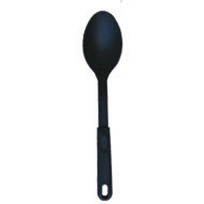 Picture of Winco Nylon Serving Spoon, Solid, 12in, Black