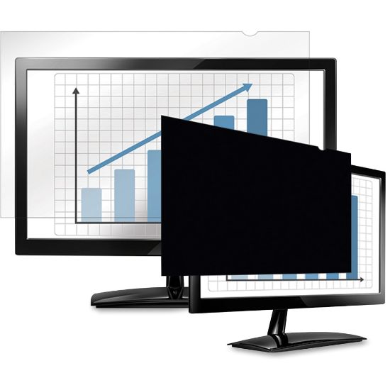 Picture of Fellowes PrivaScreen Blackout Privacy Filter - 23.8in Wide - For 23.8in Widescreen LCD Notebook, Monitor - 16:9 - Fingerprint Resistant, Glare Resistant, Scratch Protection - Black - TAA Compliant