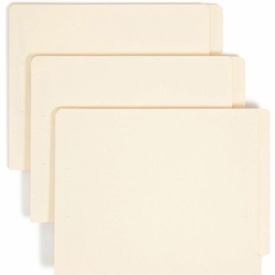 Picture of Smead End-Tab Fastener Folders With SafeSHIELD Coated Fasteners, 11 Pt., Letter Size, Box Of 50