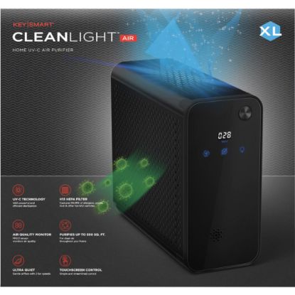 Picture of CleanLight Air XL Air Purifier With Air Quality Monitoring, Black