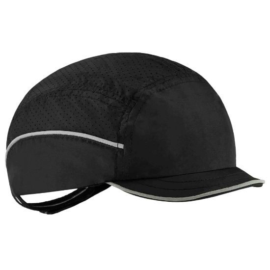 Picture of Ergodyne Skullerz 8955 Lightweight Bump Cap Hat, Micro Brim, Black