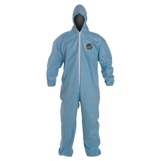 Picture of DuPont ProShield 6 SFR Coveralls With Attached Hood, 3XL, Blue, Pack Of 25