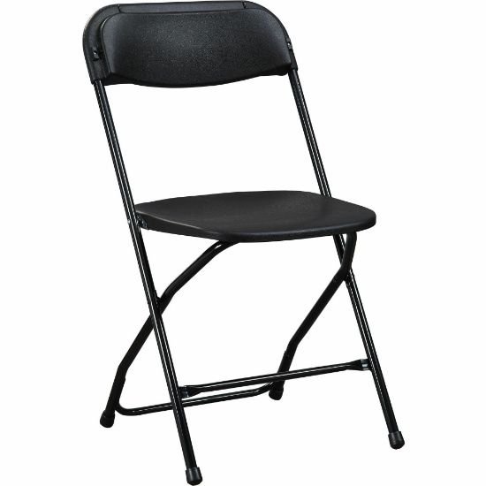 Picture of Lorell Folding Chair, With X Style Base, Black