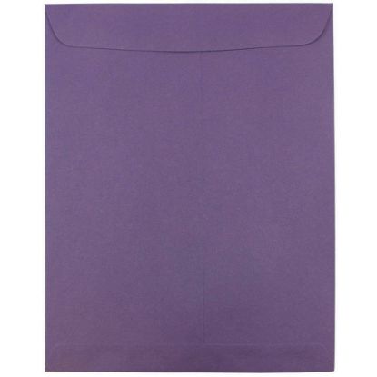 Picture of JAM Paper Open-End 10in x 13in Catalog Envelopes, Gummed Closure, Dark Purple, Pack Of 25