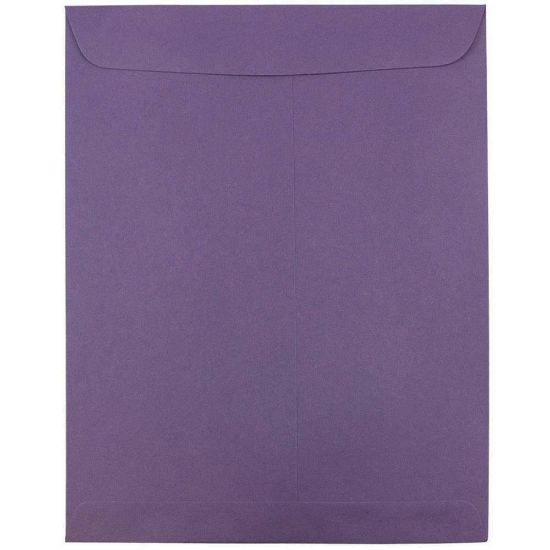 Picture of JAM Paper Open-End 10in x 13in Catalog Envelopes, Gummed Closure, Dark Purple, Pack Of 25