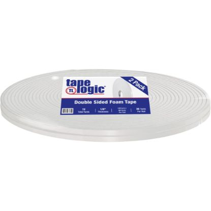 Picture of Tape Logic 5600 Double-Sided Foam Tape, 0.5in x 108ft, White, Case Of 2