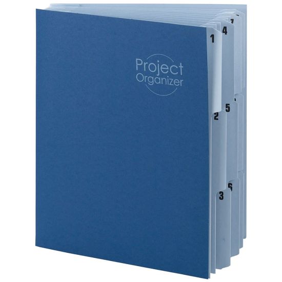 Picture of Smead File Organizer, 10 Tabs, Letter Size, Navy