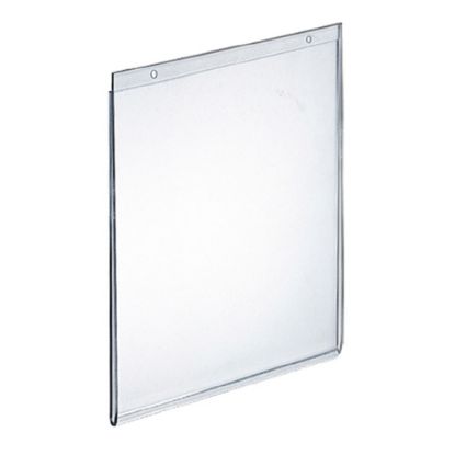 Picture of Azar Displays Wall U-Frame Vertical Sign Holders With Holes, 7in x 5-1/2in, Clear, Pack Of 10 Holders