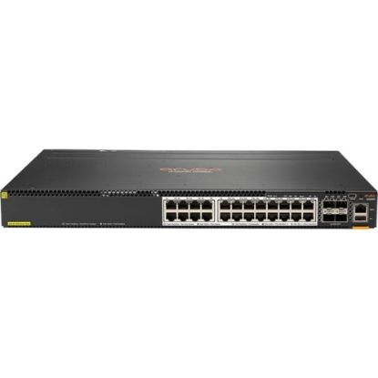 Picture of HPE 6300M Ethernet Switch - 24 Ports - Manageable - 3 Layer Supported - Modular - 4 SFP Slots - Twisted Pair, Optical Fiber - 1U High - Rack-mountable - Lifetime Limited Warranty