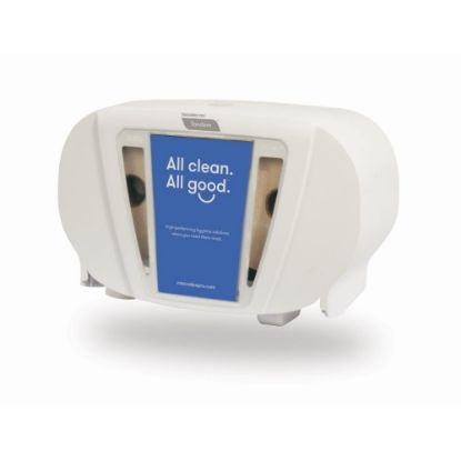 Picture of Cascades PRO Tandem X2S Side-By-Side High-Capacity Bathroom Tissue Dispenser, White